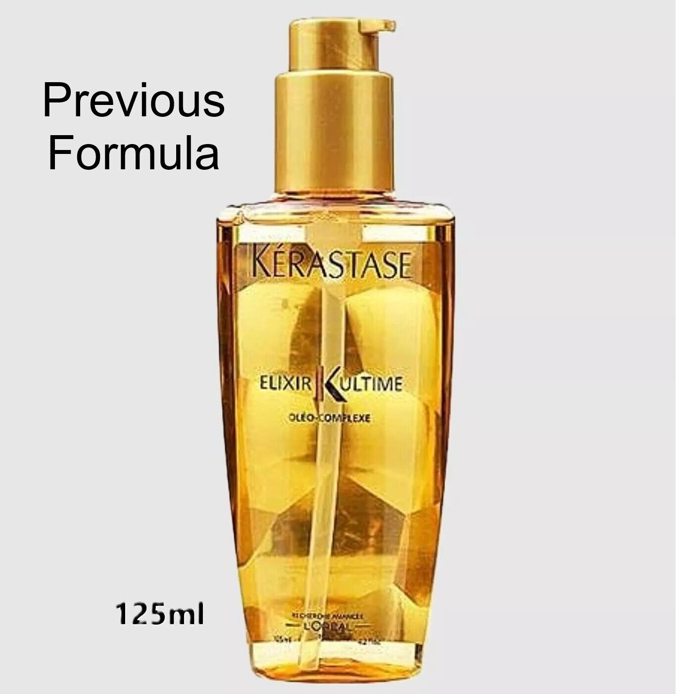 Без упаковки ПРЕДЫДУЩАЯ ФОРМУЛА Kerastase Elixir Ultime Beautifying Oil, 125 мл / 4,2 унции