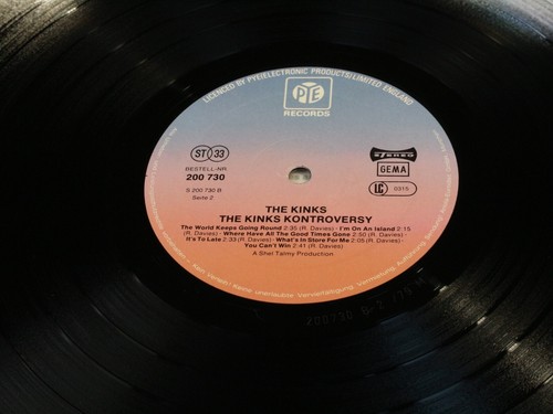 The Kinks KONTROVERSY - LP Pye 200730-241 Germany sehr gut - Picture 3 of 3
