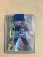 2024-25 SP Game Used Paul Coffey purple Auto /5 #177 Edmonton Oilers