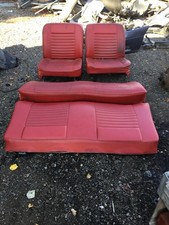 Ford Mk2 Cortina 1600 GT Series 2 2 Door Full Set Red Vinyl Seats Front + Rear