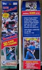 1983 topps baseball 30 album stickers set no. 3 Mike Schmidt Philadelphia 