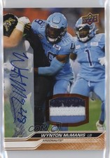 2024 Upper Deck CFL Game Patch Auto 37/99 Wynton McManis #78 Patch Auto 1u6