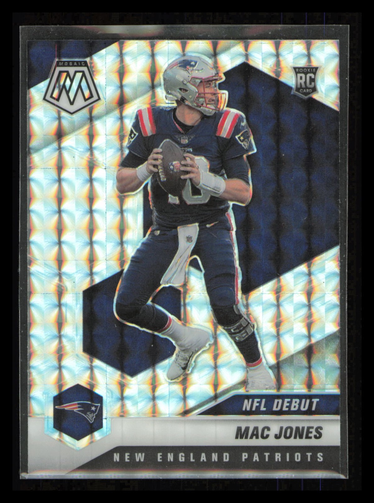 2021 Panini Mosaic #245 Mac Jones Prizm Silver
