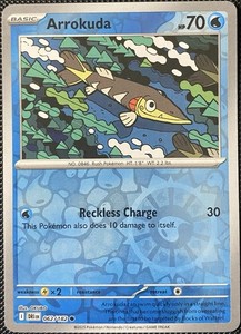 Arrokuda 062/182 Sv10: Destined Rivals Reverse Holo - Pokémon Card