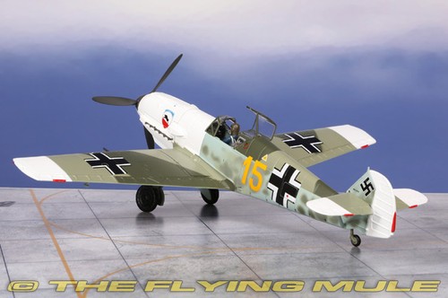 Hobby Master 1:48 Bf 109E Luftwaffe III/JG 52 Karl Wolff Giallo 15 - Foto 2 di 8