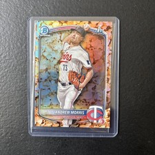 2025 Bowman Chrome Prospects Andrew Morris #BCP-90 Popcorn Refractor SP