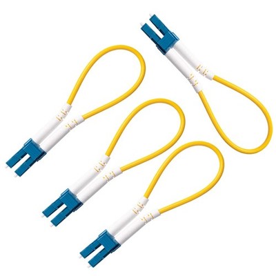 4 PCS Single Mode Loopback Plug Tester LCUPC Fiber Optical Cable Adapter
