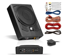 Planet Audio P8AWK Low Profile 8 Inch Under Seat Powered Car Subwoofer