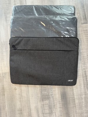 Lot of 2 Acer 16   Laptop Sleeves Black Padded Zipper Cases NEW SEALED