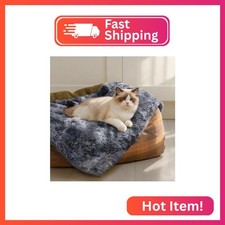 Luciphia Calming Waterproof Dog Blanket, Reversible Faux Fur Pet Blanket