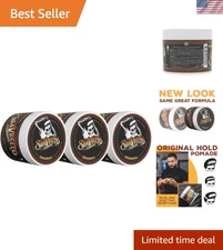 All-Day Shine Hair Pomade for Men - 4oz Medium Hold, Easy Wash Out (3 Pack)