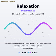 Relaxation Audio DVD Isochronic Tones + Pink Noise Alpha 10Hz Dreamtrance Wind