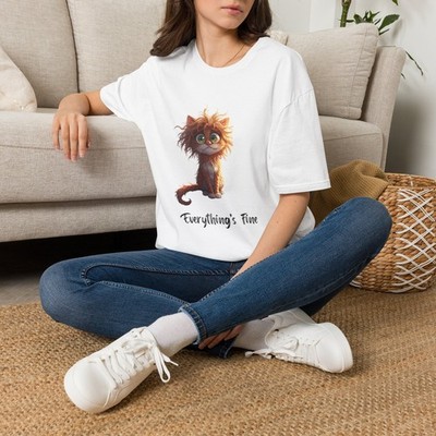 Everything's Fine Sarcastic Shirt T-Shirt | Funny Graphic