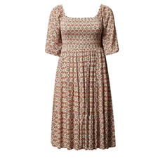 Torrid Romantic Cottagecore Smocked Midi Dress Womens 2X Prairiecore Soft Girl