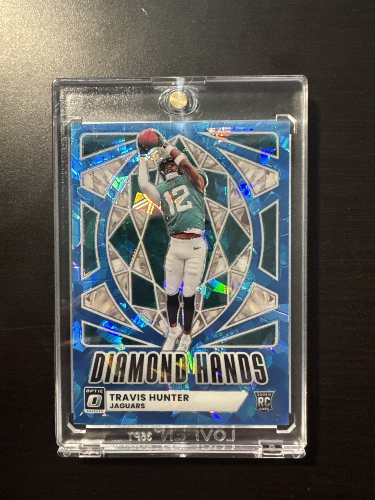 2025 Optic Travis Hunter Blue Ice Rookie Diamond Hands /55 RC Jags #1