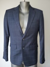 Ziozia Men Blazer Size M Sport Coat Jacket Slim Fit Wool Charcoal NWOT