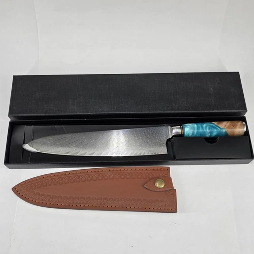 Damascus Chef Knife Knive Japanese Kiritsuke 9.5 inch VG10 67 Layer Resin Handle
