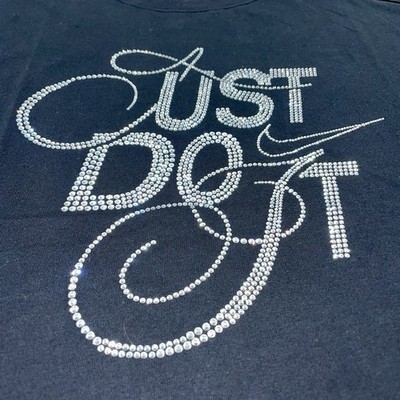 Nike Just Do It Rhinestone Oversized Shirt Women