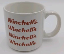 Winchell's Donut House Vintage Coffee Cup Mug 3.5" tall by Davidcraft 1980's