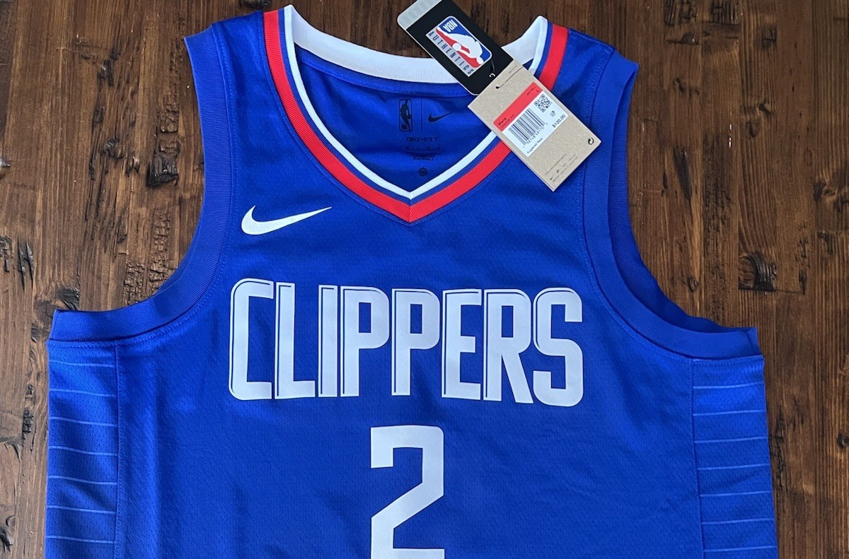 Authentic NIKE Icon Edition L.A. Clippers Kawhi Leonard #2 Jersey