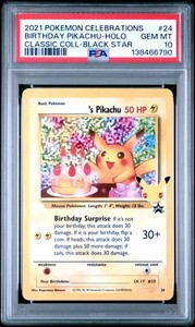 Birthday Pikachu Psa 10 | eBay