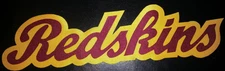 HUGE REDSKINS IRON-ON PATCH - 3" x 10.5"  MANY COLORS AVAILABLE