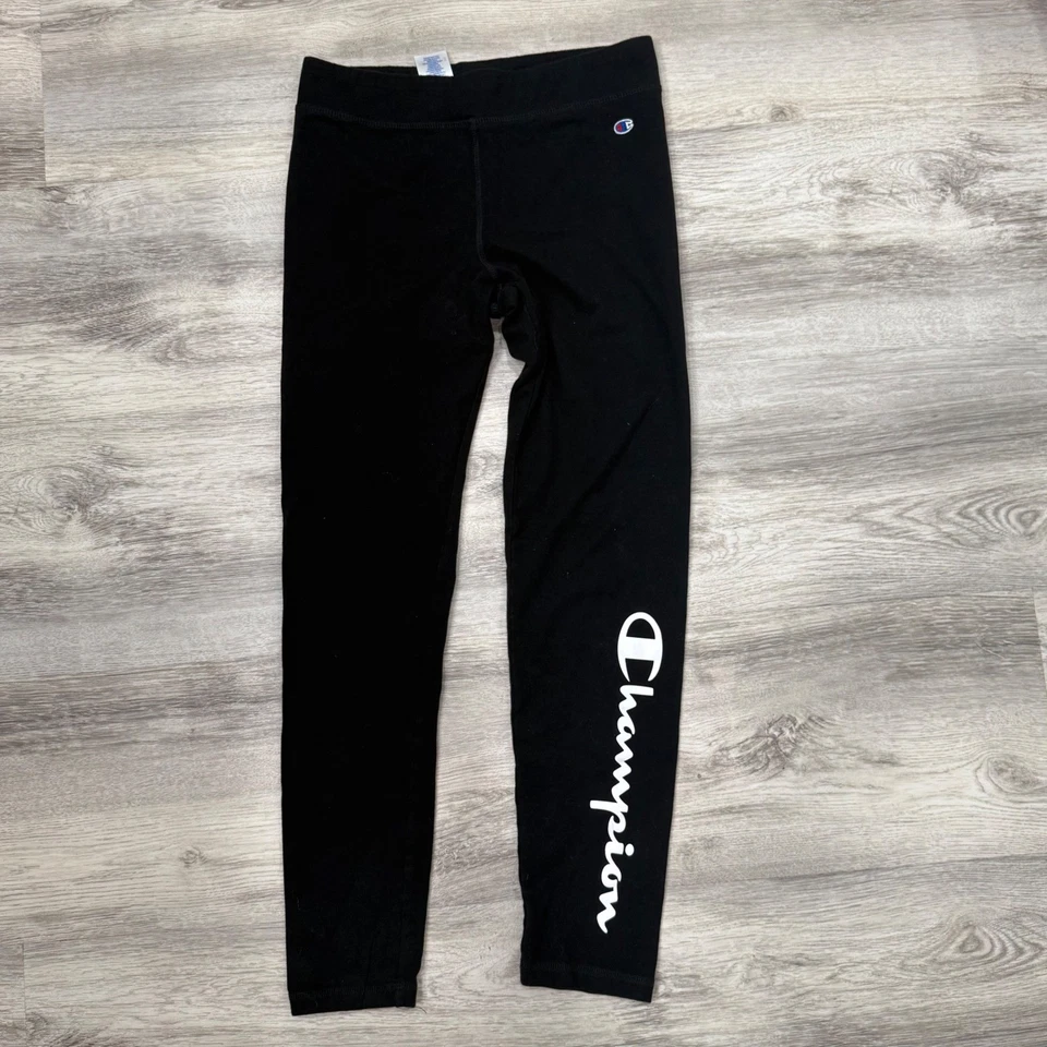 Leggings negros Champion para mujer XL extra grandes ropa deportiva ropa deportiva logotipo Foto 2 de 4