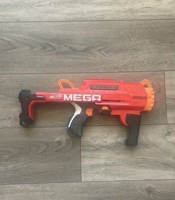 NERF MEGA Bulldog Dart Gun Blaster AccuStrike Series Red/Black (No ammo)
