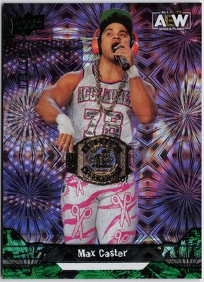 2023 Upper Deck AEW #60 Max Caster Green Pyro #/349