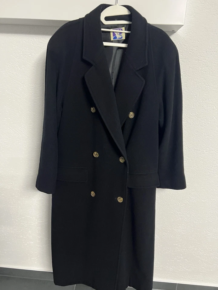 Damen Mantel Gr 44 /L Langgröße 84  Schnurwolle - Bild 2 von 4