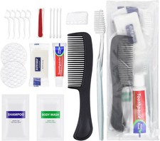 5 Sets Personal Hygiene Kit Bulk, Disposable Toothbrushes with Toothpaste