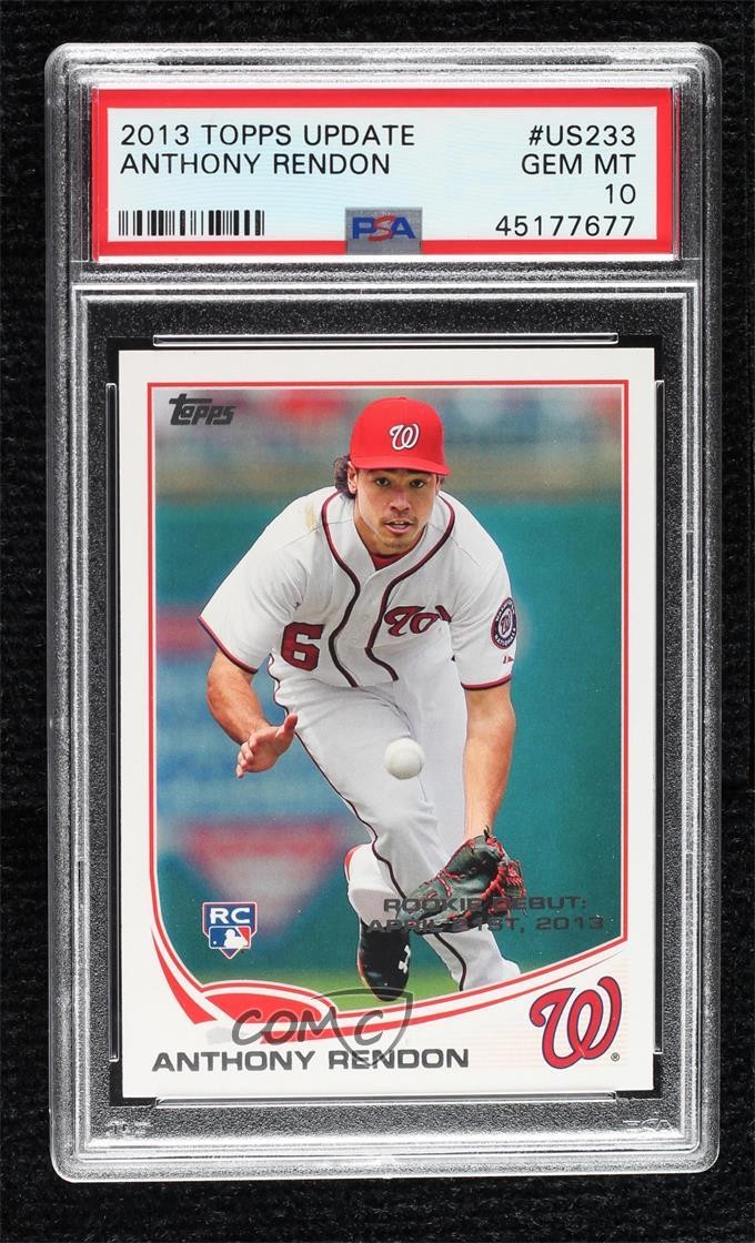 2013 Topps Update Rookie Debut Anthony Rendon #US233 PSA 10 GEM MT Rookie RC