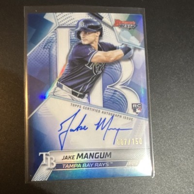 Topps Bowman's Best 2025 Jake Mangum Autograph Rookie Blue /150 Rays #B25-JMA