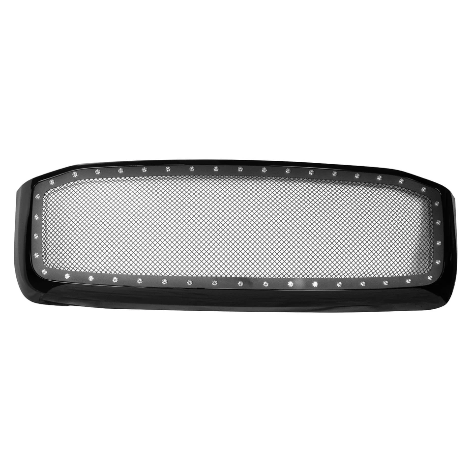 Front Bumper Grille Grill for 2006-2008 Dodge Ram 2500 3500 1500 Gloss Black Foto 2 de 4