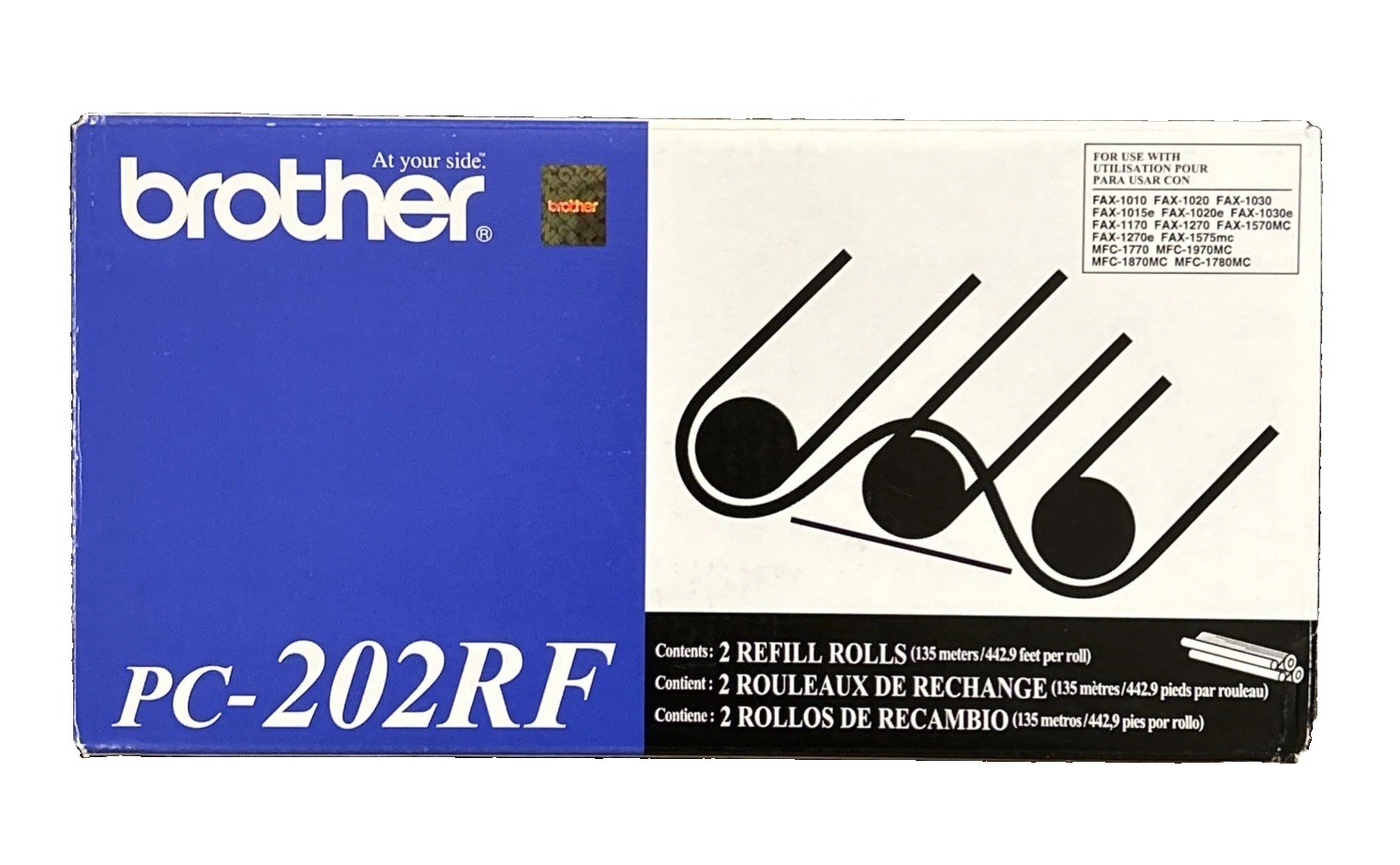 Brother PC-202RF Thermal Transfer Refill Roll For PC-201 1 ROLL ONLY SEE PHOTOS!