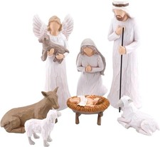 Image of Nativity Set for Christmas Indoor, Resin Nativity Scene Set with Figures, Tradi