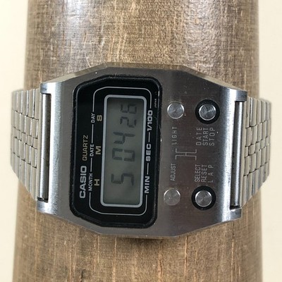 Casio Men 52QS-14 Silver Expansion Quartz Digital For Watch Parts