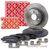 Febi Bremsscheiben Ø268 +BelÄGe Hinten FÜR Chevrolet Cruze Opel Astra J Mokka