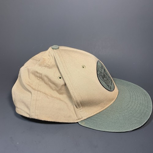 Patagonia Snapback Hat Cap Adult Tan Green Eat Invasive Protect Your Environment - Picture 7 of 12