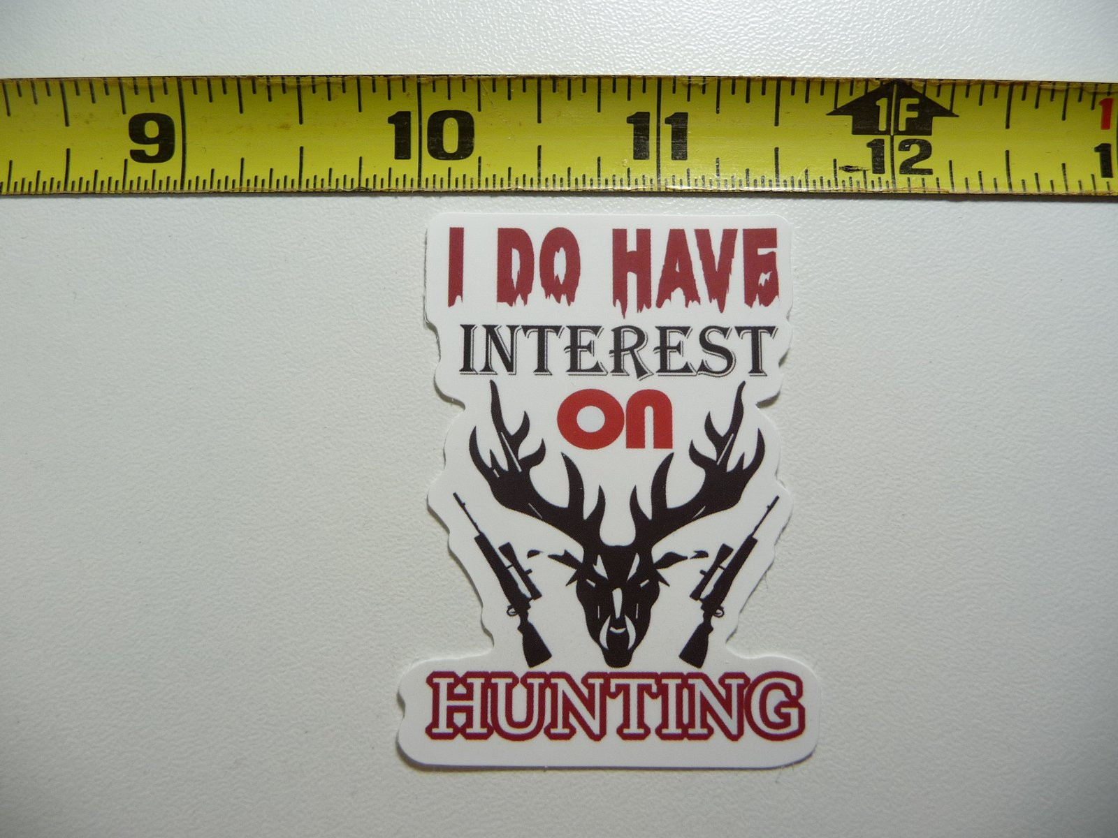 Hunting Interest Rifles Decal Sticker for Hunters and Outdoor Wildlife Enthusiasts