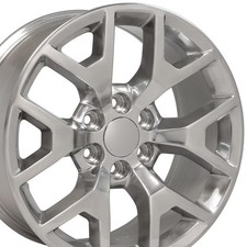 20x9 Wheel Fits Chevrolet Silverado Sierra Honeycomb Polished Truck Rim 5656