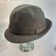 Vintage Stetson Tweed Fedora XL 7.5-7 5/8 Walking Hat Hipster Bluegrass Korea