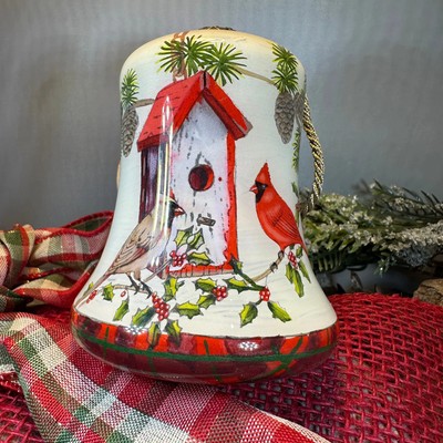 Home Tweet Home Cardinals Ornament Scottish Tartan Bird Christmas Tree Gift