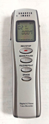 4.5 Hour DIGITAL VOICE RECORDER by The Sharper Image: Model CX600 TESTED GREAT