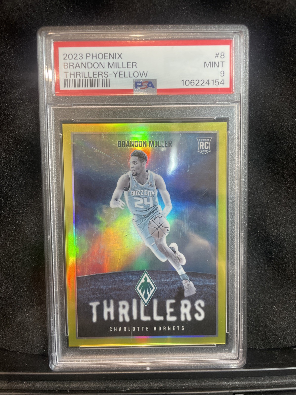 2023 Phoenix Brandon Miller Thrillers-Yellow /35 PSA 9