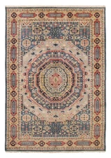 Vintage Oriental Hand-Knotted Carpet 5'11" x 8'10" Traditional Wool Area Rug