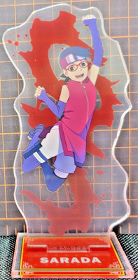 Naruto Boruto Daiso Big Acrylic Stand SARADA UCHIHA NEW Japan Collection