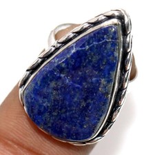 Lapis Lazuli 925 Silver Plated Ring US 6 Holiday Gifts Limited Stock Deal GW
