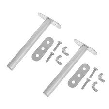 2 Pcs Parrot Cage Perch Rod Grinding Claws Stainless Steel Stand