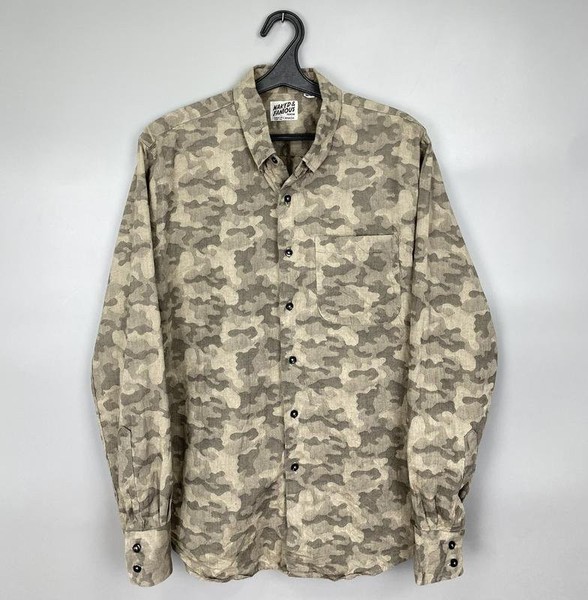 Men Naked & Famous Denim Shirt Beige 38 / M / 46